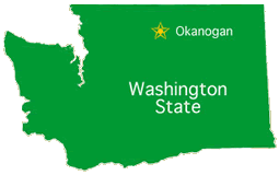 Okanogan, WA map